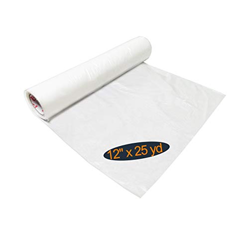 HimaPro Wash Away Water Soluble Machine Embroidery Stabilizer 12" x 25 Yards Topping Film, Dissolves in Both Warm and Cold Water, Non-Toxic and Skin Friendly