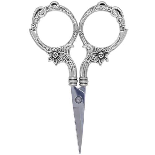 JubileeYarn Blooming Embroidery Scissors - Silver - 1 Scissor - color: Blooming - Silver, size: 1 Scissor
