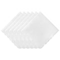 White Handkerchiefs for Women Soft Cotton Women’s Handkerchiefs - color: Scalloped Edge - 6pcs