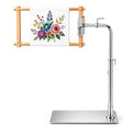 Embroidery Workstand, Adjustable Cross Stitch Floor Stand with Side Clamp