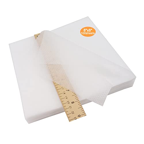 New brothread No Show Mesh Embroidery Stabilizer 8"x8" - 100 Precut Sheets - size: 8" x 8" 100sheets