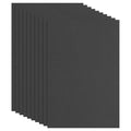 PATIKIL EVA Foam Sheet 10Pcs 12x8 Inch 2mm Thick Black - color: Black