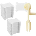 120 Pcs Plastic Floss Bobbins with 1 Pcs Bobbin Winder for Cross Stitch Cotton Thread Craft DIY Sewing Storage Thread Organizer Holder Embroidery DIY Cards (White) - color: Plastic Floss Bobbins + Bobbin Winder