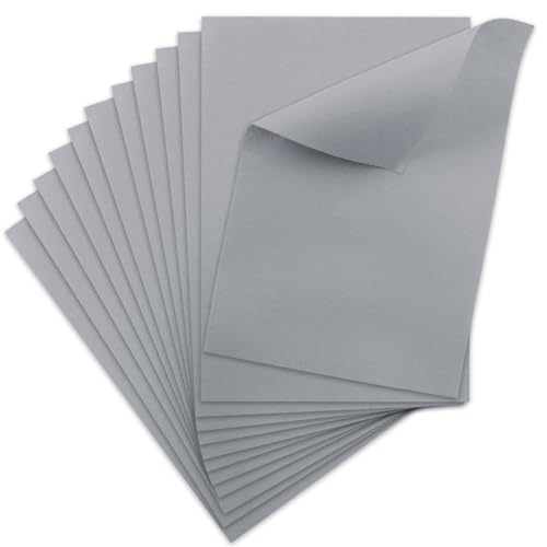 12 Pcs Felt Sheets, 7x11 Inch Stiff Felt for Crafts DIY, Grey - color: Gray