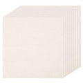 10 PCS Beige Linen Needlework Embroidery Fabric Cloth (13.8 × 13.8 Inch) - size: 13.8 × 13.8 Inch