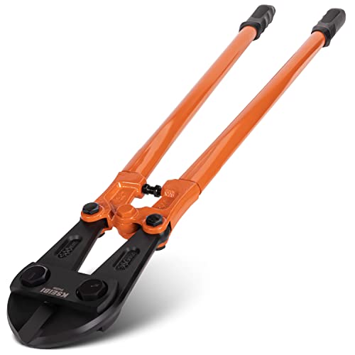 KSEIBI 141595 Bolt Lock Cutter Hand Jaws Blades Chain Wire Fence Cable Rebar Wire (36 Inch-900MM) - size: 36 Inch-900MM