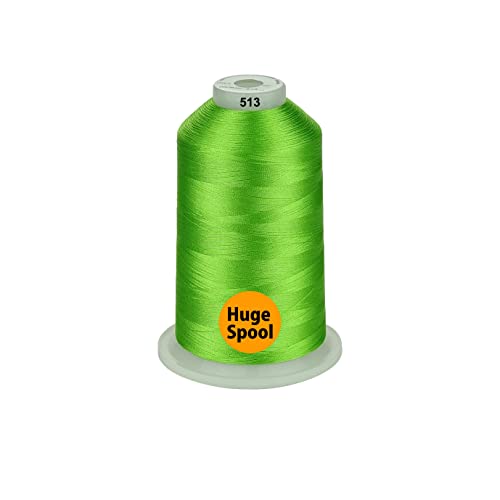 Simthread - 33 Selections - Various Assorted Color Packs of Polyester Embroidery Machine Thread Huge Spool 5500Y for All Purpose Sewing Embroidery Machines - 3 Differ Green - color: 3 Differ Green