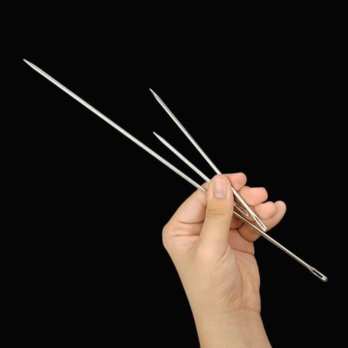 SimautHawk Upholstery Needle, Long Needle, 1-Piece, 11.8 in, Length 3mm - size: 11.83inches