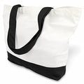 TOPDesign 1 | 3 | 6 | 12 | 24 Pack Super Strong Large 12oz Cotton Canvas Tote Bag, Reusable Grocery Shopping Cloth Bag, Fashionable Two-Tone Tote for Crafts, DIY Your Creative Designs (Pack of 1) - color: Black/White