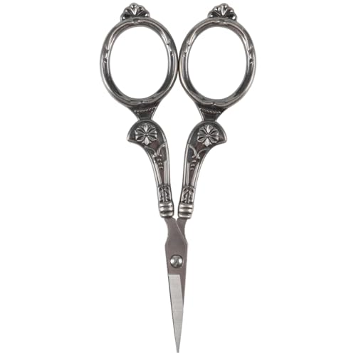 JubileeYarn Flourish Embroidery Scissors - Gunmetal - 1 Scissor - color: Flourish - Gunmetal, size: 1 Scissor