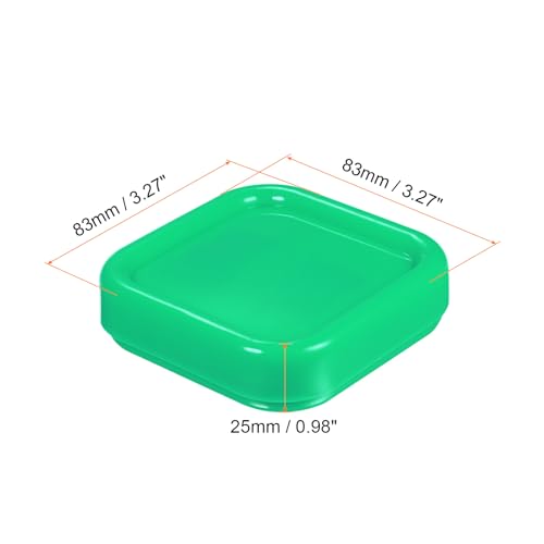 HARFINGTON 2pcs Magnetic Pin Cushion Square Plastic Magnetic Sewing Pin Holder Storage Case Needle Cushion Tool for Sewing Projects, Green - color: Green