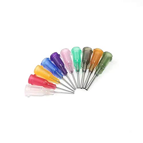 0.5in Mixed Blunt Tip Dispensing Syringe Needle, 10 sizes 50 PCS