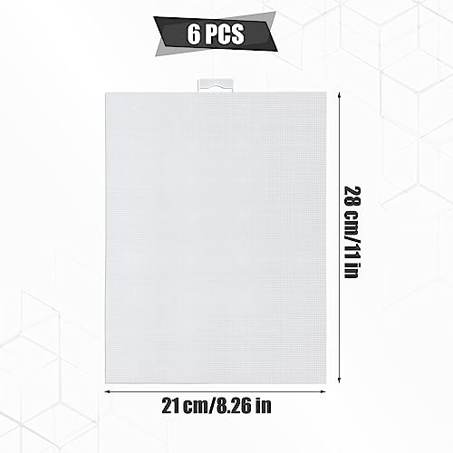 6pcs Plastic Mesh Canvas Sheets
