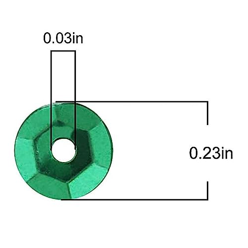 DIYASY 9800 Pcs 6MM Bulk Loose Sequins, Round Embroidery Sequins Cup Craft Sequin with Holes for DIY 22 Colors