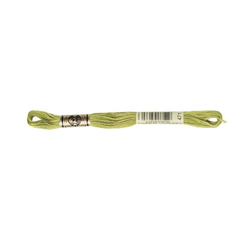 DMC 6-Strand Embroidery Cotton Floss, Very Light Avocado Green - color: Very Light Avocado Green, size: 8.7 yards