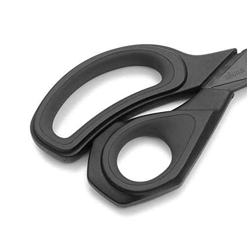 LIVINGO Fabric Scissors 2 Pack Heavy Duty Sewing Shears Titanium - color: Black