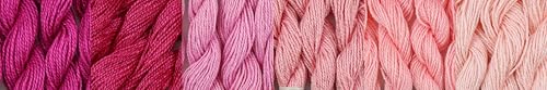 KCS 150 Meters(162 Yards) Mercerized Pearl Cotton Crochet Needlepoint Thread,Size 5,6 skeins,Mixed Color 08 - color: 6color08, size: 6 skeins