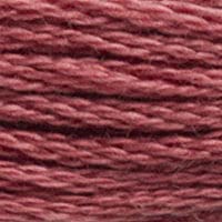 DMC 117-3722 Mouline Stranded Cotton Six Strand Embroidery Floss Thread, Medium Shell Pink, 8.7-Yard