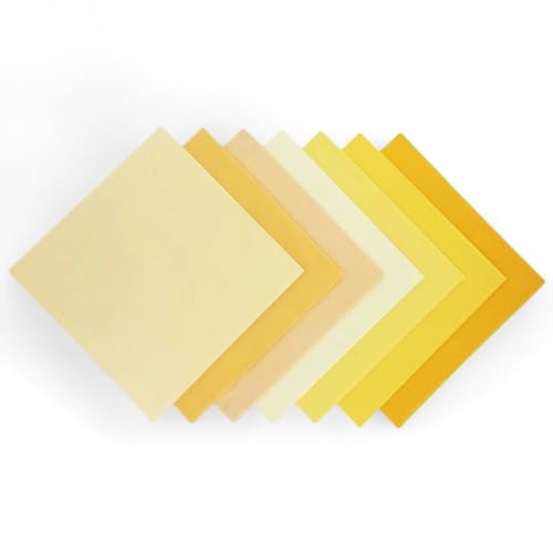 Cream Beige Solid Cotton Quilting Fabric Layer Cake 10" Precut Quilt Squares, 42 PCS 7 Shades (6 Each), Neutral Tone Medium Weight Fabric for Quilting Sewing - color: Iceam, size: 10 inch x 10 inch