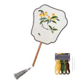 QIZUOLIFE Embroidery Fan Kit with Tutorial Videos, Loquat Pattern - style: Loquat