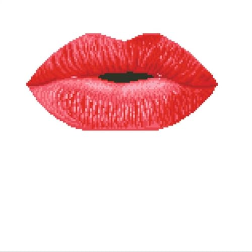 DIAMOND DOTZ Hot Lips Diamond Painting Kit for Adults, Diamond Art Craft - color: Hot Lips