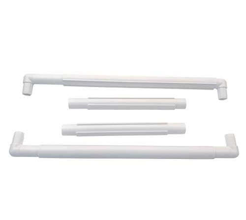 17 X 11" Plastic Cross Stitch Frame Square Embroidery Hoop White DIY Sewing Tools Sewing Hoop Handhold Craft Clip Embroidery Snap Frame Hoop for Cross Stitching Quilting (17 X 11") - size: 17 X 11"