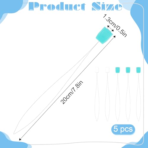 5 Pcs 6.7'' Long Needle Threaders for Punch Needles Embroidery Stitching Craft Tool Sewing Machine Needles Threader Cross Stitch Supplies for Hand Stitching Sewing Machine