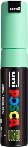 Posca Marker 8K in Light Green, Posca Pens for Art Supplies, School Supplies, Rock Art, Fabric Paint, Fabric Markers, Paint Pen, Art Markers, Posca Paint Markers - color: Light Green