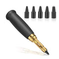 TLKKUE Adjustable Screw Hole Punch Automatic Hole Punch Tool - color: Black