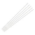 uxcell 50Pcs Beading Needles Fine Thin Long Straight Sewing Embroidery Threads Stainless Steel 4.72 Inch - size: 120mmx0.4mm