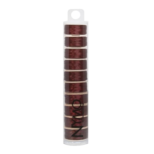 The Beadsmith Nymo Thread, Made of Nylon - size: Size D, 64 Yards, style: Burgundy