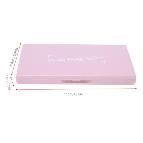 Kodrily Magnetic Needle Case, 4.4x2.7in Hand Sewing Needle Holder Sewing, Rectangle Magnetic Needle Storage Case Portable for Embroidery DIY