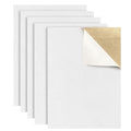 5PCS Self Adhesive Felt Sheet - White Felt Sheets with Adhesive Backing for Drawer/Jewelry Box Liner (9" x 11") - color: White, size: 9"W x 11"L / 5 pieces