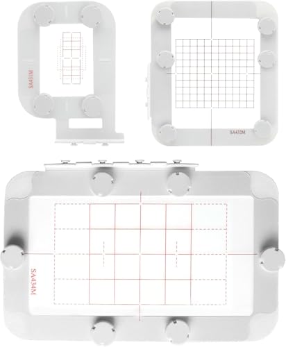 Sew Tech 3pcs Magnetic Embroidery Hoop for Brother 1x2.5 4x4 4x6.75in Round - size: 3in1-AM Set