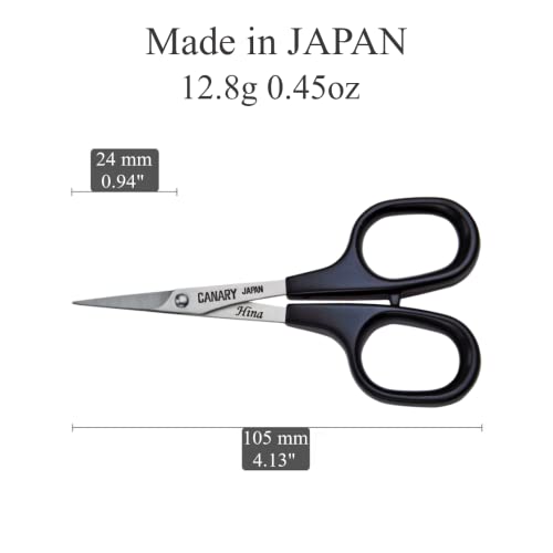 CANARY Paper Art Scissors 4", Mini Precision Scissors for Paper Cutting Art, Cutouts, Lace, Crafts, Kirie, Made in Japan - size: Papercutting Art (Beginner)
