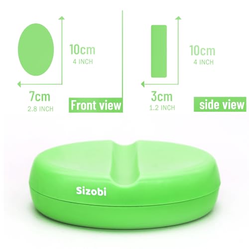 Sizobi Magnetic Pin Holder, 2.8" x 4", 130-Piece, Green (for Sewing, Quilting Pins, Nails, Screws, Hair Pins, Paper Clips) - color: Green