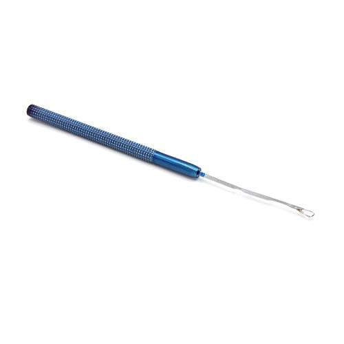 Professional Hair Extension & Beading Tool Kit Remove Plier Set for beads (4 Piece) I-Link Micro Ring Loop Needle Pulling Hook Threader Wire for Silicone Rings (Blue) - color: Blue