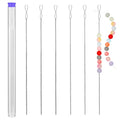 UOOU Beading Needles, 6 Pcs Collapsible Beading Needle for Seed Beads - style: 0.4/0.5 x 130 mm
