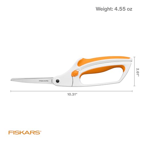 Fiskars 10" Easy Action Bent Handle Scissors for Fabric & Sewing - style: Bent Handle Stainless Steel Easy Action