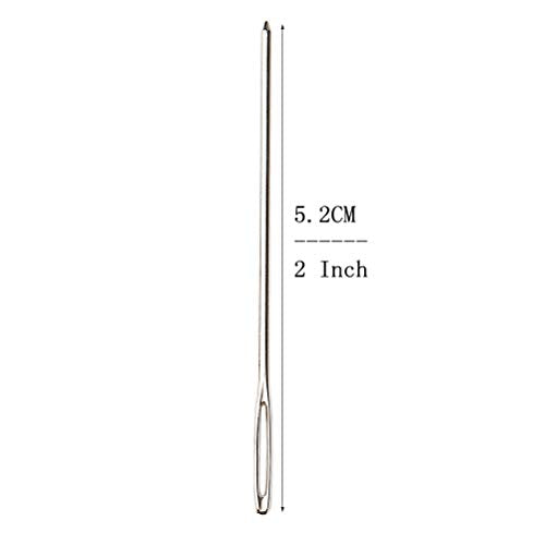 20 Pack 2 Inch Blunt Eye Needles for Yarn Sewing with Storage Tube