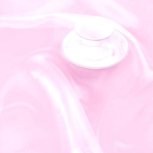 Manyshofu Pink Organza Fabric by The Yard, 60 Wide (1 Yard) - color: Pink, size: 1 Yard