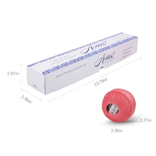Size 40 Double Mercerized Egyptian Cotton Pearl Thread Set J - color: set J
