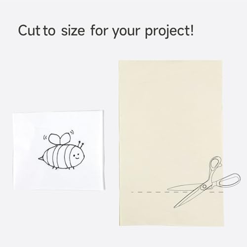KEARING 32"x22" Fabric Tracing Paper - Yellow & White Pattern Transfer
