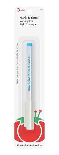 Dritz 693 Mark-B-Gone Marking Pen, Extra Fine Point, Blue, 1 Count (Pack of 1) - color: Blue, style: Extra Fine Point