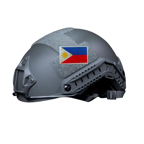 Uijokdef 2 PCS Asia Flag Patches Hook and Loop Fastener Embroidered Tactical Military National Asia Patch (Philippines) - color: Philippines