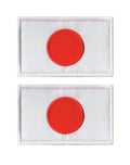 2 PCS Asia Flag Patches Hook and Loop Fastener Embroidered Tactical Military National Asia Patch (Japan) - color: Japan