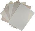KCS 6 pc of 12" x 18"(30cmx45cm) 14CT Counted Cotton Aida Cloth Cross Stitch Fabric (Antique White+Oatmeal) - color: Antique White+oatmeal