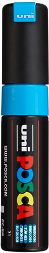 Posca Marker 8K in Turquoise, Posca Pens for Art Supplies, School Supplies, Rock Art, Fabric Paint, Fabric Markers, Paint Pen, Art Markers, Posca Paint Markers - color: Turquoise