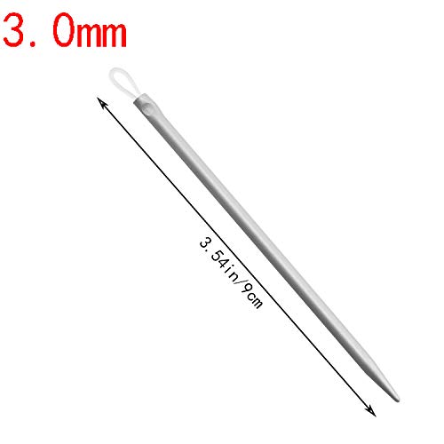 Maxmoral 3Pcs Nylon Thread Rope, Yarn & Wool Eye Needles