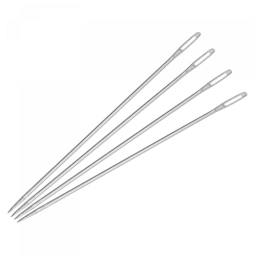 uxcell 40pcs Long Straight Sewing Needles Embroidery Beading Needles 4.92" - size: 4.92 x0.06 inch